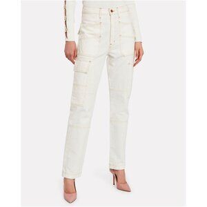 SLVRLAKE Savior White High-Rise Cargo Jeans- Size 24